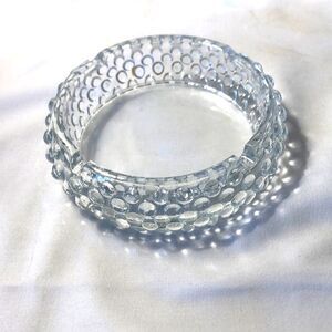 Vintage Glass Ashtray/Trinket Tray Non Smoking Home 4 3/4” X 1 1/4”